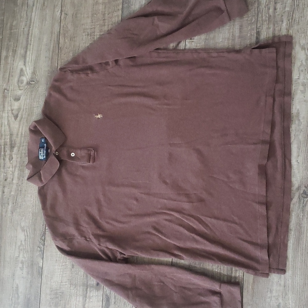 Polo Ralph Lauren brown longsleeve shirt